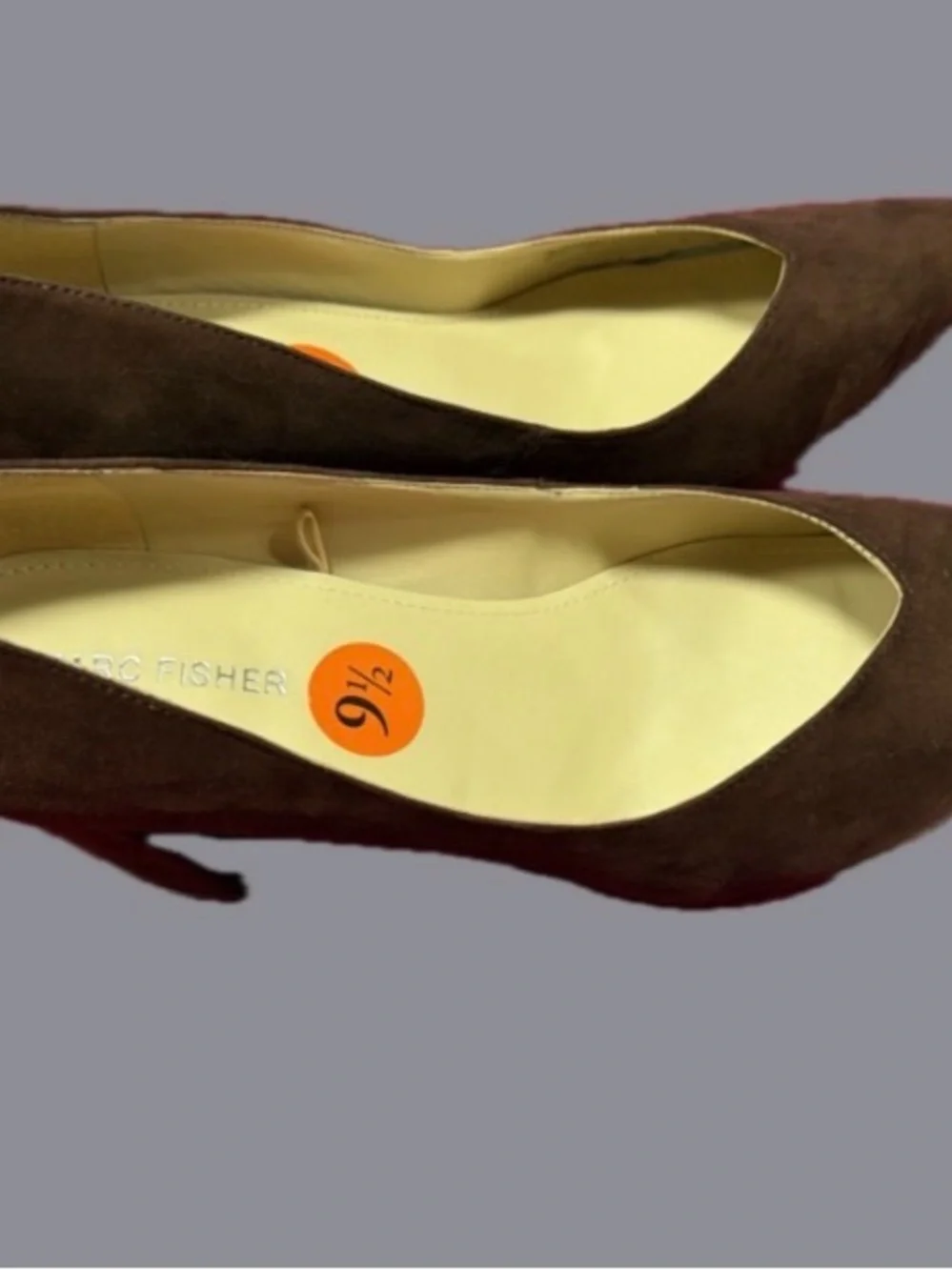 Marc Fisher Brown Suede Pointed heels